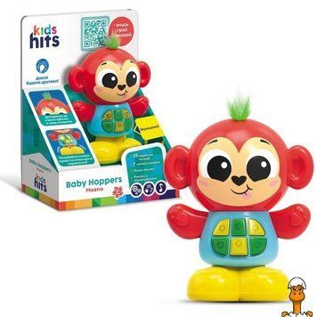 Мамалюк - Інтерактивна музична іграшка Чарівні звірята Мавпочка Kids Hits Kids Hits RT2-KH11-003