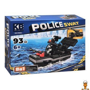 Мамалюк - Дитячий конструктор Police SWAT пластик 93 деталі Limo Toy Limo Toy RT2-KB-5905D