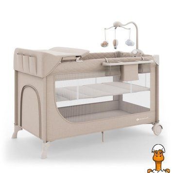 Мамалюк - Коляска-манеж з пеленатором Kinderkraft Leody Up Beige (KCLEODUPBEG00AC) Kinderkraft A4-KCLEODUPBEG00AC