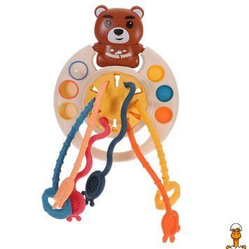 Мамалюк - Бізіборд-брязкальце Тягучка НЛО 2866 Bambi Bambi RT2-2866-BROWN