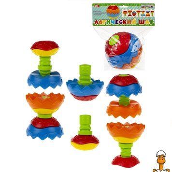 Мамалюк - Дитяча розвиваюча іграшка логічна куля 150 мм Colorplast Colorplast RT2-1-078