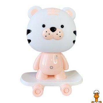 Мамалюк - Ночник детский &laquo;Тигр на скейте&raquo; MGZ-1408(Pink) сетевой питание от USB Megazayka Megazayka RT2-MGZ-1408-PINK