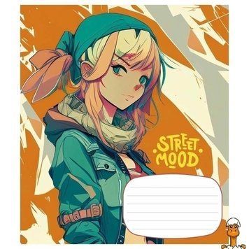 Мамалюк - Учнівський зошит в лінію 24 аркуші Manga style Школярик Школярик RT2-024-3272L-4