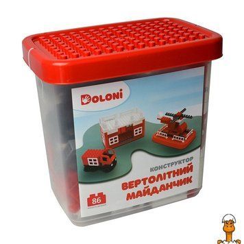 Мамалюк - Конструктор вертолетная площадка пластиковый бокс 86 деталей Doloni Doloni RT2-013888-31