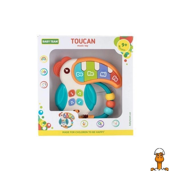 Мамалюк - Детская музыкальная игрушка световые эффекты тукан BABY TEAM BABY TEAM RT2-8646