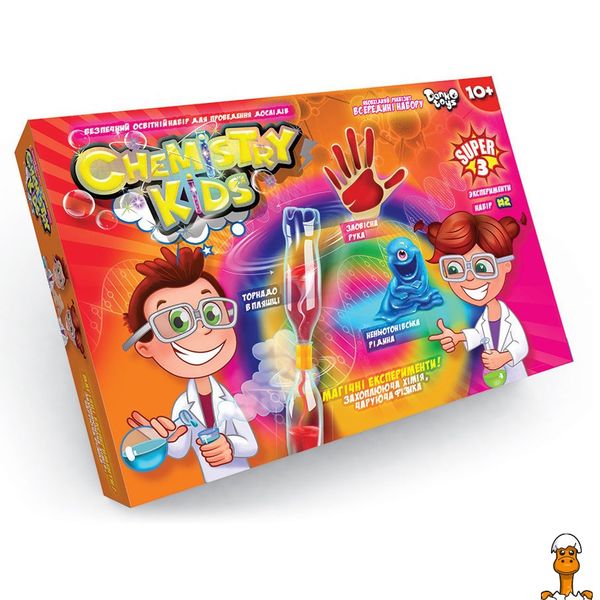 Дитячий набір для проведення дослідів chemistry kids, віком від 10 років, Danko Toys RT2-CHK-02-02U фото