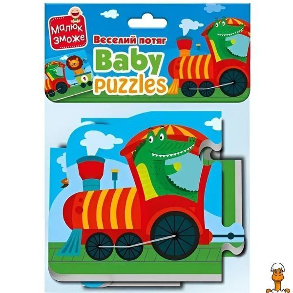 Мамалюк - Мягкие развивающие пазлы Веселый поезд 6 штук Vladi Toys Vladi Toys RT2-VT1106-95