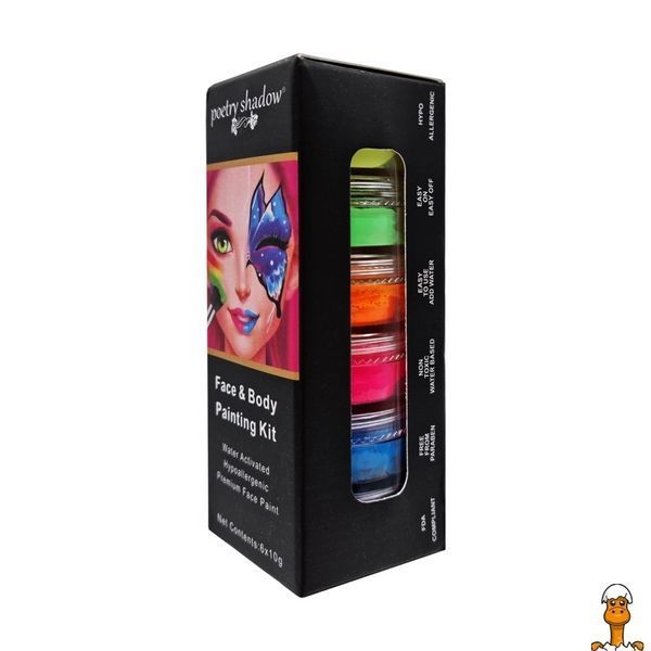 Мамалюк - Дитячий аквагрим 6 кольорів з пензликом Bambi Bambi RT2-CN-113