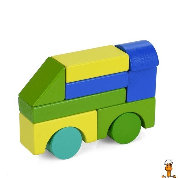 Мамалюк - Деревянная детская игрушка городок 24 блока Limo Toy Limo Toy RT2-MD-0938-1