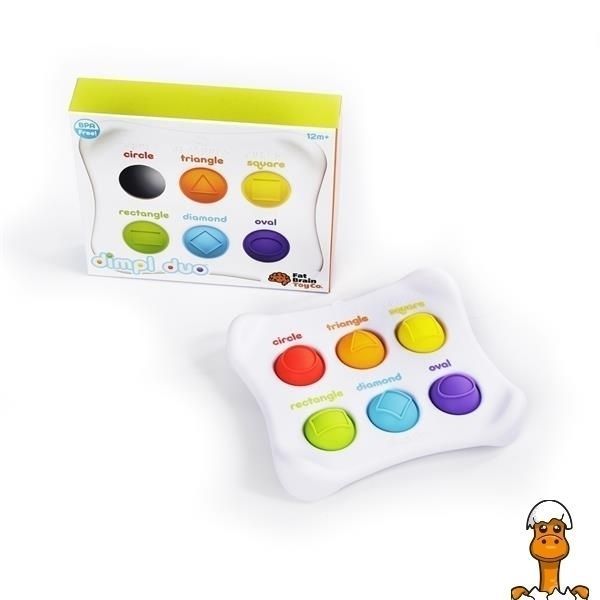 Мамалюк - Сенсорная игрушка Fat Brain Toys Dimpl Duo Цвет Форма Брайль (F208EN) Fat Brain Toys A4-F208EN