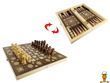 Настольная игра шахматы с шашками и нардами восточный стиль HAODELI CHESS