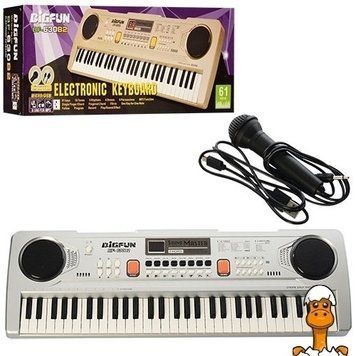 Мамалюк - Детское пианино-синтезатор USB MP3 61 клавиша с микрофоном Bambi Bambi RT2-BF-630B2