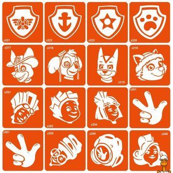 Мамалюк - Набор трафаретов для биотатуировок для детей Fixies и Paw Patrol Fresh Tattoo Fresh Tattoo RT2-FIXIES-PAW-PATROL-16