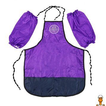 Мамалюк - Фартух для творчості з нарукавниками ТЕ12161(Violet) в чохлі з малюнком зріст 128 см ТЕТРАДА ТЕТРАДА RT2-ТЕ12161-VIOLET