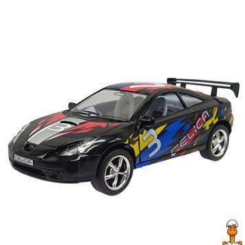 Мамалюк - Модель автомобіля Toyota Celica чорна 1:32 - 1:36 Kinsmart Kinsmart RT2-KT-5072-W-BLACK