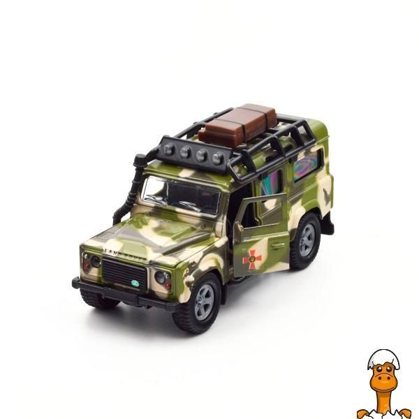 Мамалюк - Игровой набор TechnoDrive Land Rover Defender Милитари с лодкой 27 см (520191.270) TechnoDrive A4-520191.270