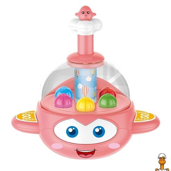 Мамалюк - Детская юла самолёт 16 см розовая Limo Toy Limo Toy RT2-BM1201-PINK