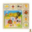 Деревянная игрушка пазлы 30х30 см продуктовый набор Bambi