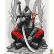 Картина за номерами Козак із шаблею 40х50 см Art Craft