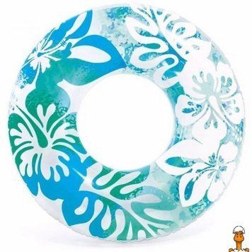 Мамалюк - Надувний круг Пальмове листя 91 см блакитний Intex Intex RT2-59251-BLUE
