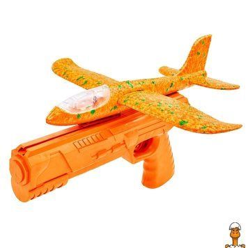 Мамалюк - Игровой набор Самолетик на запуске TD202375(Orange) 23 см со светом Bambi Bambi RT2-TD202375-ORANGE