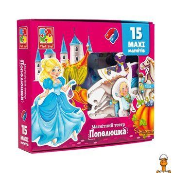 Мамалюк - Настільна магнітна гра театр Попелюшка українською мовою Vladi Toys Vladi Toys RT2-VT3206-53