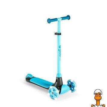 Мамалюк - Самокат YVolution YGlider Kiwi LED 3-колісний блакитний (Y101257) YVolution A4-Y101257