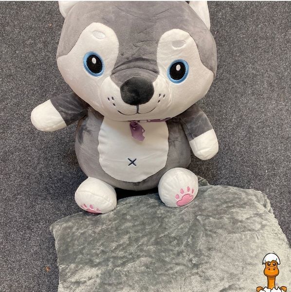 Мамалюк - Дитяча м'яка іграшка собачка з пледом 50 см Bambi Bambi RT2-L1131