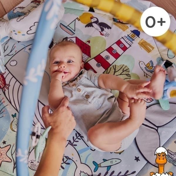Мамалюк - Розвивальний килимок Kinderkraft Smartplay Sea (KPSMSE00MUL0000) Kinderkraft A4-KPSMSE00MUL0000