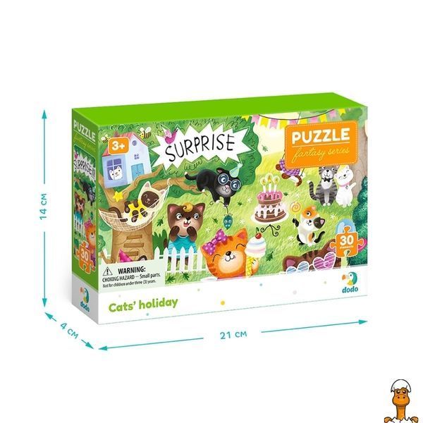 Мамалюк - Дитячий пазл Свято котиків 30 елементів DoDo Toys DoDo Toys RT2-300417