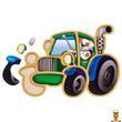 Дерев'яний пазл вкладиш Трактор Ubumblebees