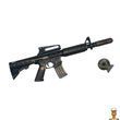 Іграшковий автомат з м'якими кулями M16 золотий Golden Gun