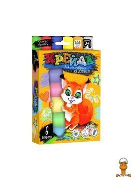 Мамалюк - Крейда дитяча велика для малювання на асфальті 6 штук Danko Toys Danko Toys RT2-MEL-01-04U