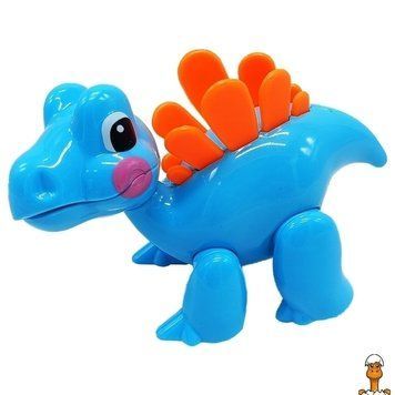 Мамалюк - Дитяча іграшка стегозавр тріскачка синій Bambi Bambi RT2-S161-BLUE