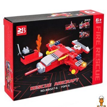 Мамалюк - Дитячий конструктор Fire Rescue 70 деталей Bambi Bambi RT2-88027-6