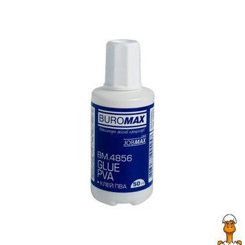 Мамалюк - Клей ПВА универсальный с кисточкой 50 мл BUROMAX BUROMAX RT2-BM.4856