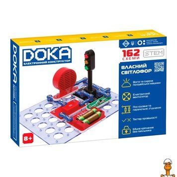 Мамалюк - Конструктор електронний 162 СХЕМИ DOKA D70714 електродвигун DOKA RT2-D70714