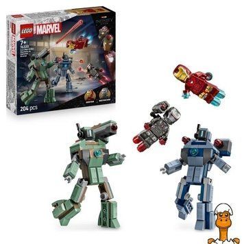 Мамалюк - Конструктор LEGO Super Heroes Железный человек и Боевая Машина против Хаммер Дронов 204 детали (76320) LEGO A4-76320