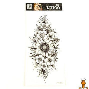 Мамалюк - Временная татуировка цветы 19х9 см Fresh Tattoo Fresh Tattoo RT2-FF-094