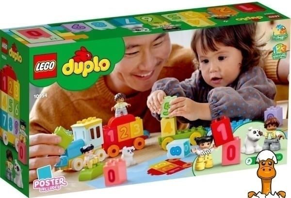 Мамалюк - Конструктор LEGO DUPLO Creative Play Поезд с цифрами - учимся считать 23 детали (10954) LEGO A4-10954