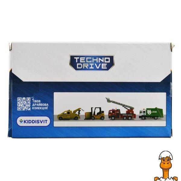 Мамалюк - Автомодель TechnoDrive Пожежна машина зі світлом і звуком 16 см (510125.270) TechnoDrive A4-510125.270