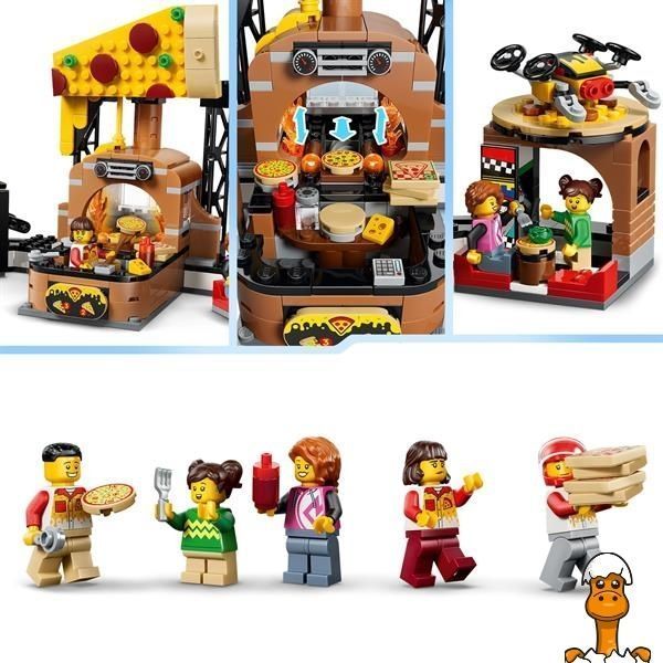 Мамалюк - Конструктор LEGO&reg; City Доставка піци з різними транспортними засобами 494 деталі (60496) LEGO A4-60496