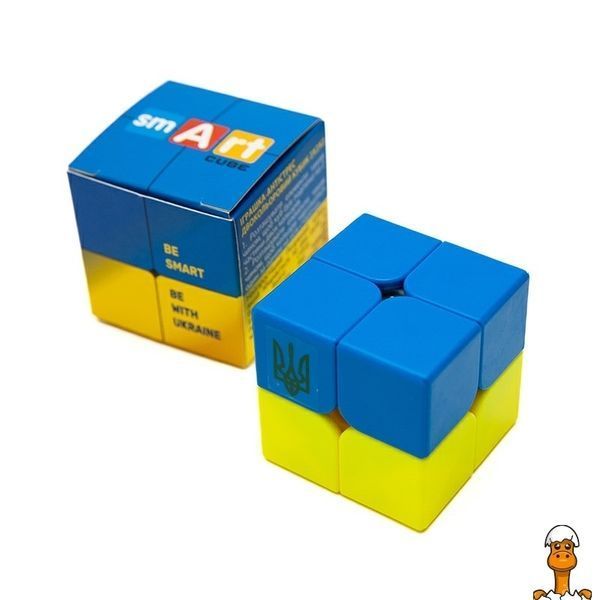Мамалюк - Головоломка кубик Рубіка 2х2 однотонний прапор України Smart Cube Smart Cube RT2-SCU222