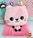 Мамалюк - Дитяча м'яка іграшка кішечка з пледом 40 см Bambi Bambi RT2-L1128-PINK фото 3