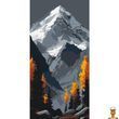 Картина по номерам 40х80 см Непокоренная вершина Art Craft