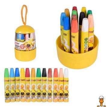 Мамалюк - Набір воскової крейди для дітей 12 кольорів Bambi Bambi RT2-CE150407