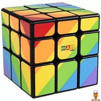 Мамалюк - Головоломка Кубик Рубіка Райдужний 3х3 Чорний Smart Cube SC361 Smart Cube RT2-SC361