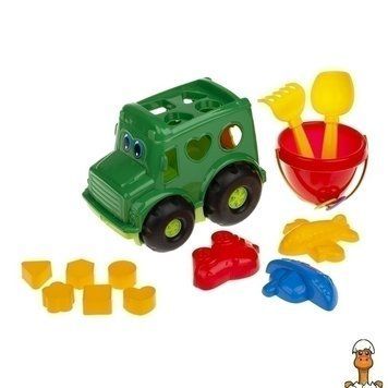 Мамалюк - Дитячий сортер-автобус зелений Colorplast Colorplast RT2-0268-GREEN