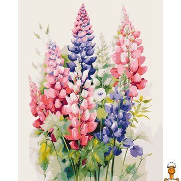 Мамалюк - Картина по номерам цветные люпины 40х50 см Art Craft Art Craft RT2-13079-AC