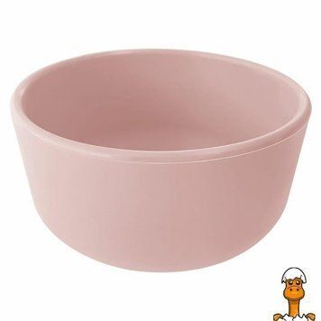 Мамалюк - Тарілка глибока Minikoioi Bowl 400 мл 12 см силіконова рожевий (101080102) MinikOiOi A4-101080102